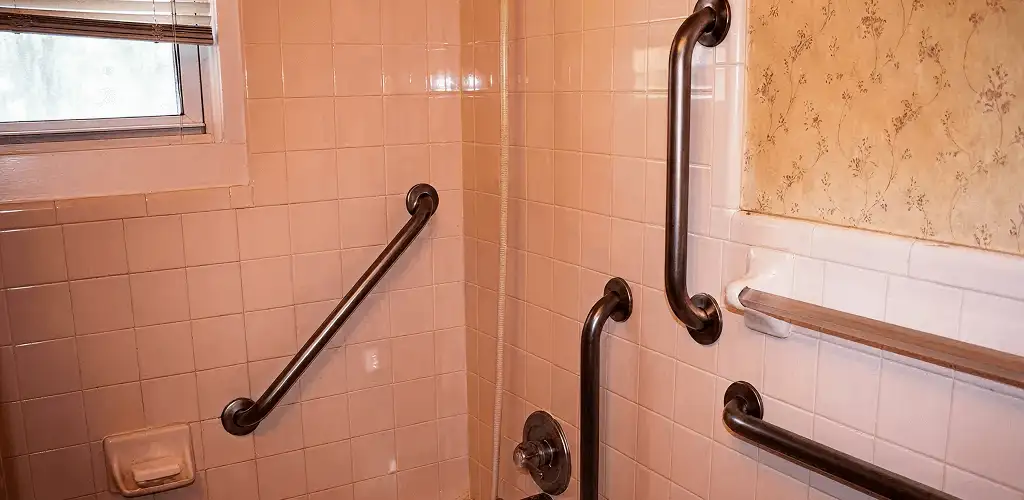 Shower grab bar installation for bathroom safety and accessibility in Richmond, VA